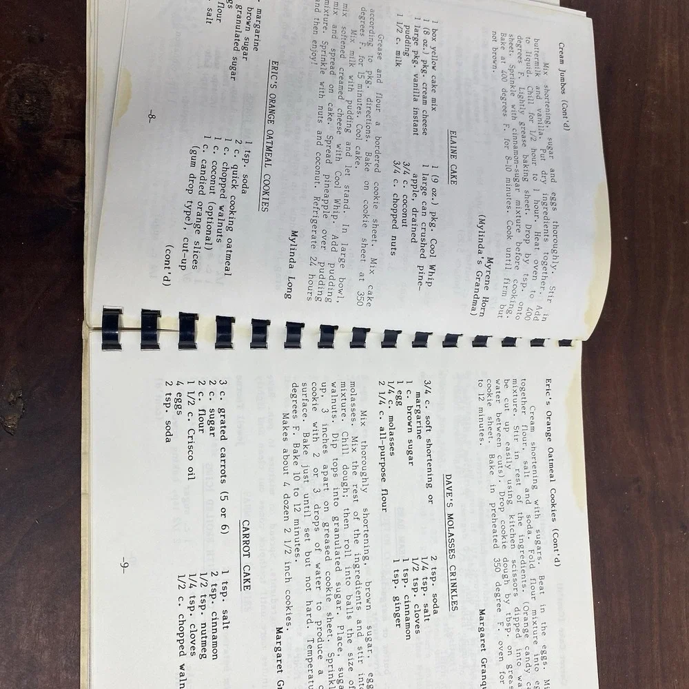 VTG Walnut Creek California American Baptist Church Regional Cookbook Local
